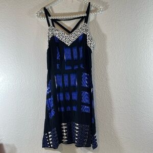 Made For Impulse Fashion Week New Blue Sleeveless Dress Size XS NEW